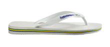 Charger l&#39;image dans la galerie, Model Back: Havaianas Tongs Brasil Logo White
