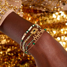 Charger l&#39;image dans la galerie, Image 02: Hipanema Bracelet Cuff Karmelia Green Hipenema
