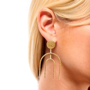 Image 02: Hipanema Boucles D'oreille Earrings Kaldera Gold Hipenema