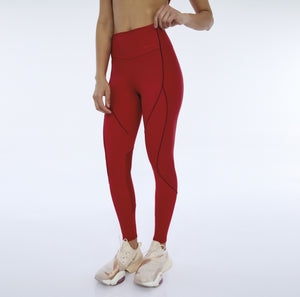 Legging Hyper Recortes Atlanta Vermelho Haute Red