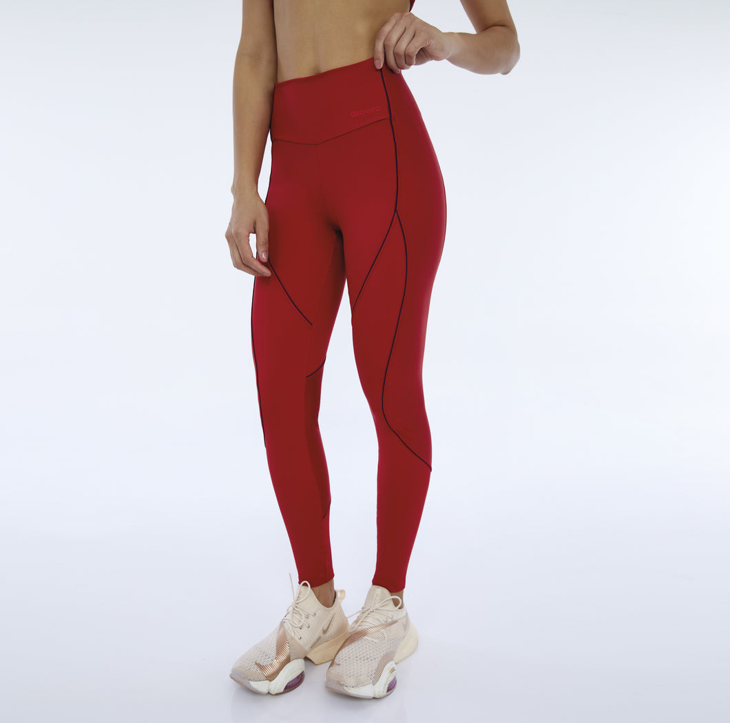 Legging Hyper Recortes Atlanta Vermelho Haute Red