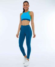 Charger l&#39;image dans la galerie, Legging Supplex Com Laser No Cos Verde Deep
