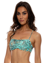 Charger l&#39;image dans la galerie, Image 02: Luli Fama Haut Top Square Animale Aqua
