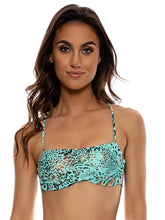 Charger l&#39;image dans la galerie, Image 04: Luli Fama Haut Top Square Animale Aqua
