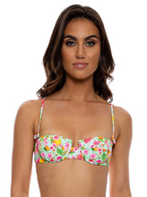 Charger l&#39;image dans la galerie, Model Front: Luli Fama Haut Top Sweetheart Limoncello
