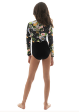 Charger l&#39;image dans la galerie, Model Back: Maaji Une Pièce Fille Black Bouquet Miku One Piece
