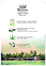 Charger l&#39;image dans la galerie, Image 06: Monoï Royal Solaire Monoi Royal Cb Glass Bottle
