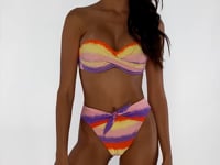 Charger et lire la vidéo dans la visionneuse de la Galerie, Video: Luli Fama Bas Bottom Bandeau Miami Sunsets
