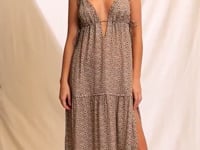 Charger et lire la vidéo dans la visionneuse de la Galerie, Video: Maaji Vêtement De Plage Long Dress Cheetah
