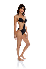 Load image into Gallery viewer, Ring Bandeau Monokini Black
