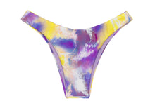 Charger l&#39;image dans la galerie, Product Front: Rio De Sol Bas Bottom Tiedye-Purple High-Leg
