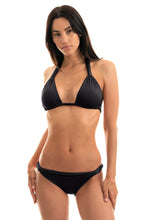 Charger l&#39;image dans la galerie, Model Front: Rio De Sol Bas Calcinha Ambra Mel Preto
