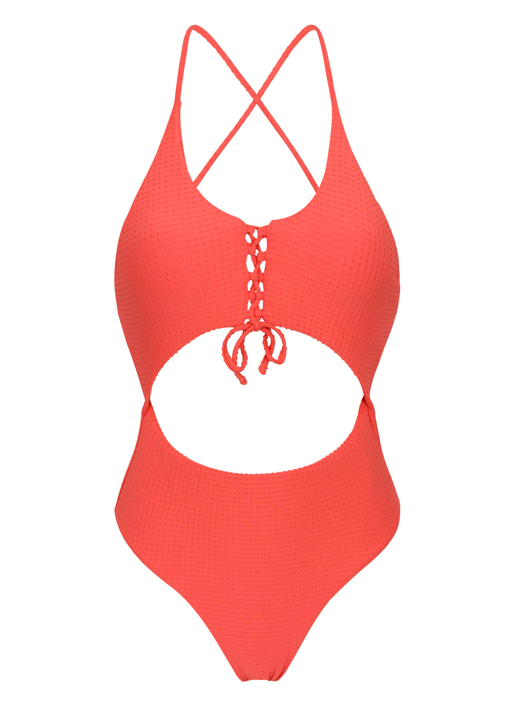 Product Front: Rio De Sol Une Pièce Dots-Tabata Ivy Strap