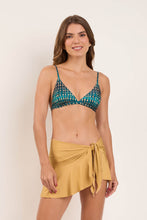 Charger l&#39;image dans la galerie, Model Front: Rio De Sol Jupe De Page Fluity-Dourado Mini Skirt
