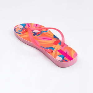 Image 04: Rio De Sol Tongs Orange Bloom Slim