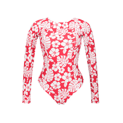 Product Front: Rio De Sol Une Pièce Pua-Hibiscus Surf