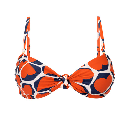 Product Front: Rio De Sol Haut Top Amore-Red Bandeau-Joy