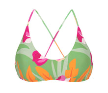 Charger l&#39;image dans la galerie, Product Front: Rio De Sol Haut Top Green-Bloom Bralette
