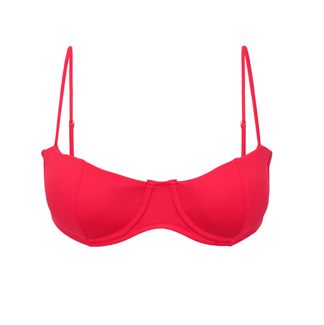 Product Front: Rio De Sol Haut Top Hibiscus Coral