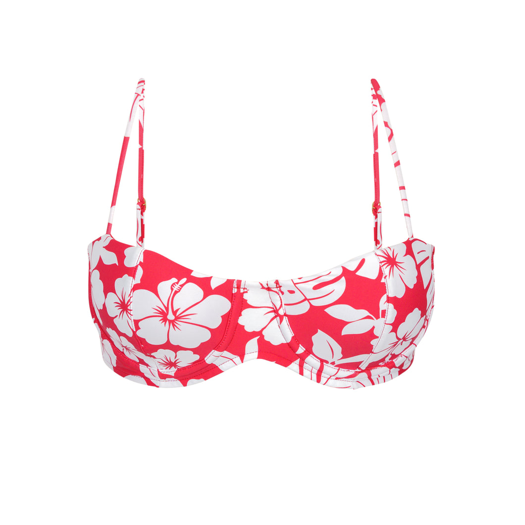 Product Front: Rio De Sol Haut Top Pua-Hibiscus Coral