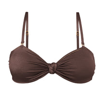 Charger l&#39;image dans la galerie, Product Front: Rio De Sol Haut Top Shimmer-Coffee Bandeau-Joy
