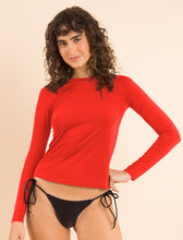 Charger l&#39;image dans la galerie, Rouge Rash-Guard
