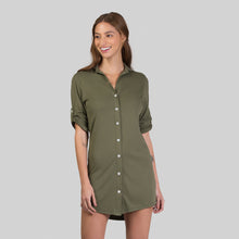 Charger l&#39;image dans la galerie, Shirtdress Copenhagen Verde Militar UPF50+
