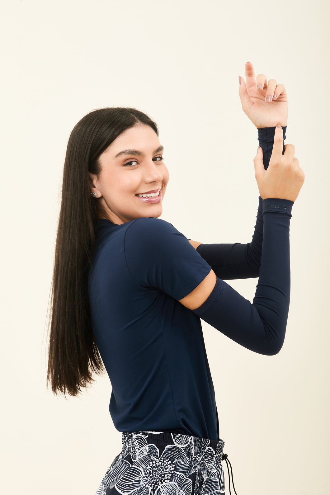 Sun-Protection Sleeve Navy UPF50+