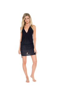 T-Back Mini Dress Black