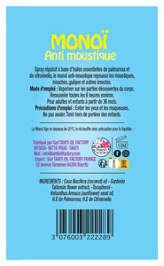 Product Back: Tevi Solaire Monoi Anti Moustique/ Citronnelle 120Ml