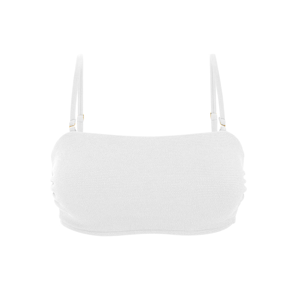 Top Sand-White Bandeau-Reto