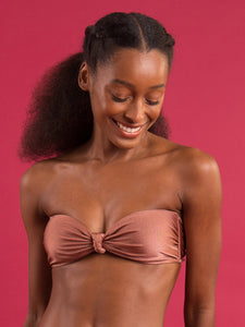 Top Shimmer-Copper Bandeau-Joy