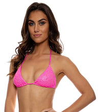 Charger l&#39;image dans la galerie, Top Wavy Ruched Bella Metallic Hot Pink
