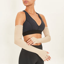 Charger l&#39;image dans la galerie, Image 02: Uv Line Gants Extra Long Glove Chocolate Upf50+
