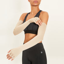 Charger l&#39;image dans la galerie, Image 04: Uv Line Gants Extra Long Glove Chocolate Upf50+
