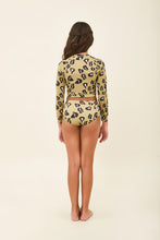 Charger l&#39;image dans la galerie, Model Back: Uv Line Une Pièce Fille Girl Bikini Hot Pant Jaguar Upf50+
