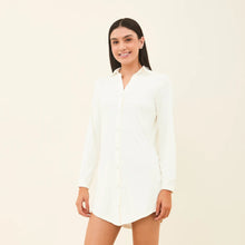 Charger l&#39;image dans la galerie, Image 02: Uv Line Vêtement De Plage Shirtdress Copenhagen Offwhite Upf50+
