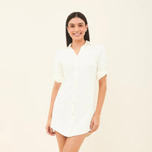 Charger l&#39;image dans la galerie, Image 04: Uv Line Vêtement De Plage Shirtdress Copenhagen Offwhite Upf50+
