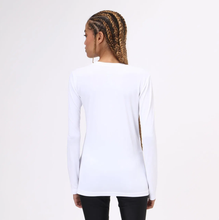 Charger l&#39;image dans la galerie, Model Back: Uv Line Fitness Haut Sport Fit Branco Fem
