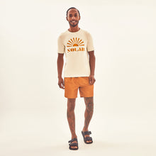 Charger l&#39;image dans la galerie, Model Front: Uv Line Fitness Haut T-Shirt Solar Off White Upf50+
