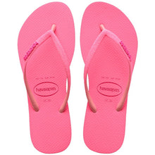 Load image into Gallery viewer, Havaianas Slim Glitter Neon Pink Macaroon
