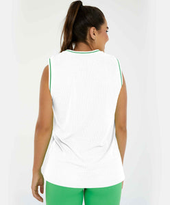 Regata Nylon Dry Alongada Branco