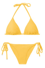 Load image into Gallery viewer, Malibu-Yellow Tri-Inv Cheeky-Tie Set
