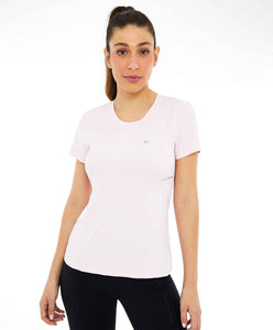 Recortes Com Refletivos Branco Optico Skin Fit T-Shirt