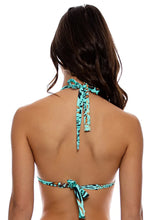 Charger l&#39;image dans la galerie, Top Full Ruched Animale Aqua
