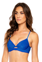 Load image into Gallery viewer, Top Peek a Boo Stardust Royal Blue
