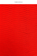 Load image into Gallery viewer, Top Wavy Hot Tropics Red
