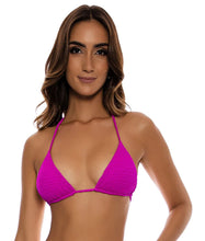 Load image into Gallery viewer, Top Wavy Ruched Capri Fuchsia
